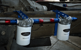 Easy Mounting System with Large Stainless Steel Braided Lines, one 10 Micron filter and one 3 Micron Filter
